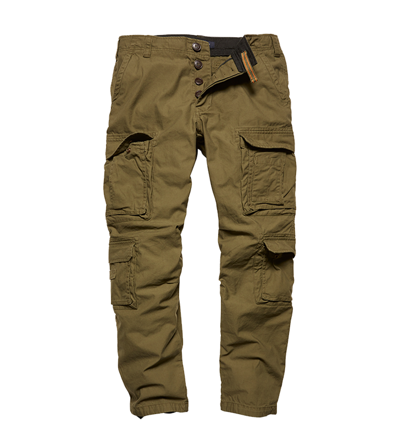 Vintage Industries Pack pants olive, groen