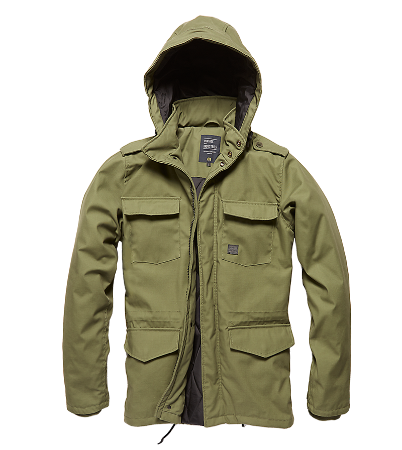 Vintage Industries 
Darren parka olive drab, green
