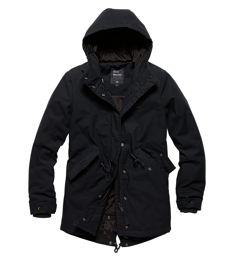 Vintage Industries Indy ladies parka navy, blue