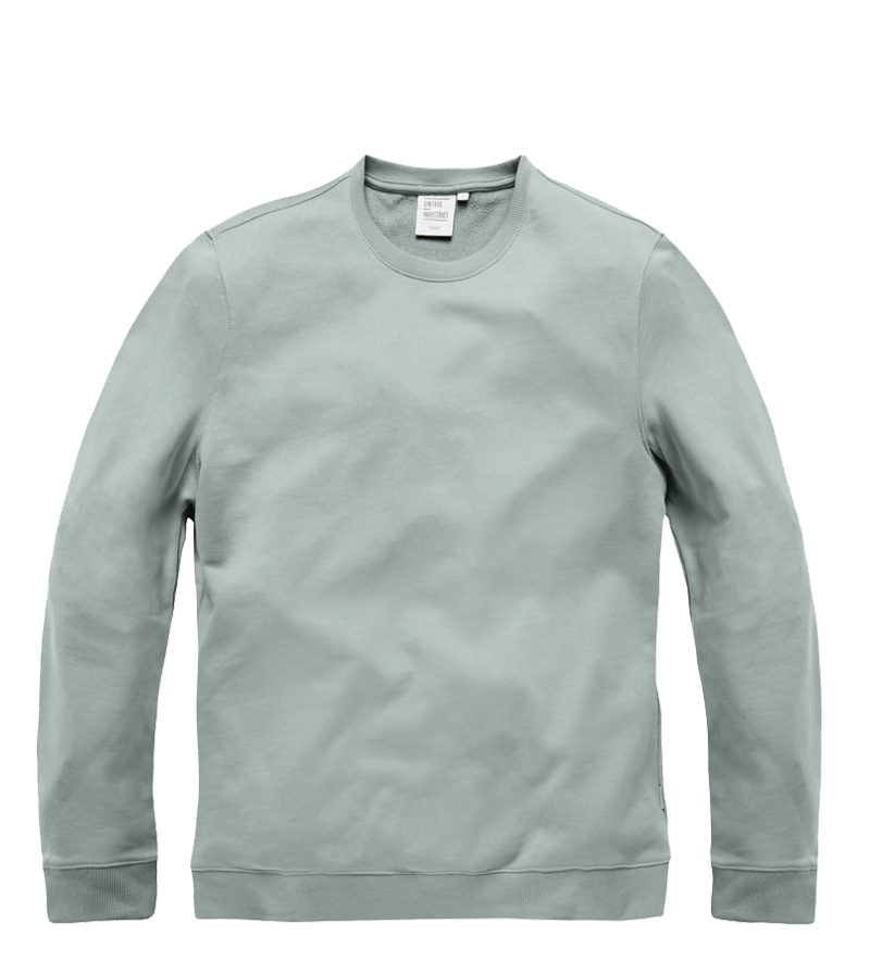 Vintage Industries Bridge crewneck sweater slate, grijs