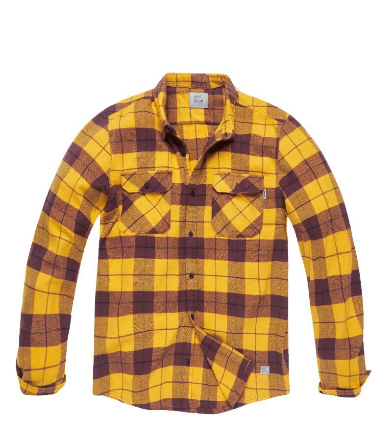 Vintage Industries
Sem shirt yellow check, geel-zwart geblokt
