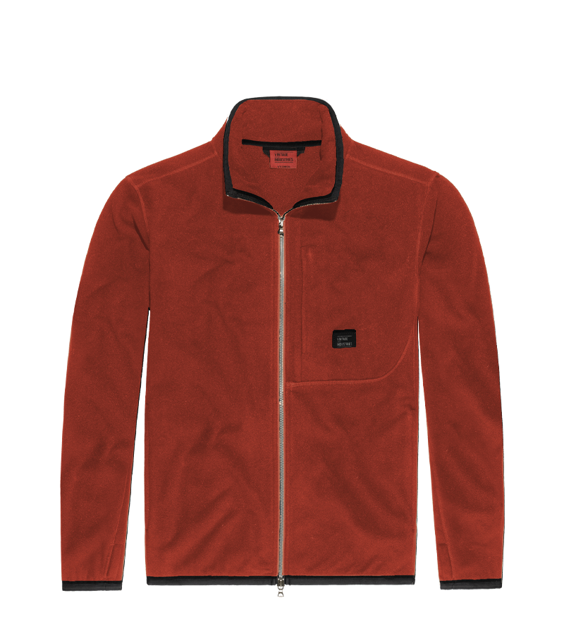 Vintage Industries
Rock fleece vest brick, orange