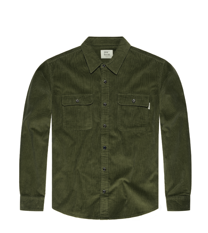 Vintage Industries Brix shirt drab, green