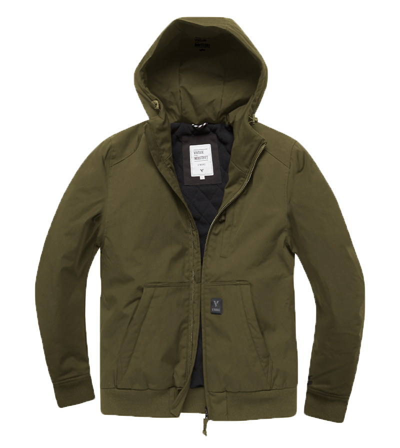 Vintage Industries Wayne parka taupe, green