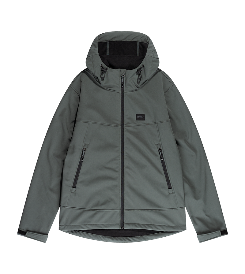 Vintage Industries Alford softshell jacket graphite, licht grijs