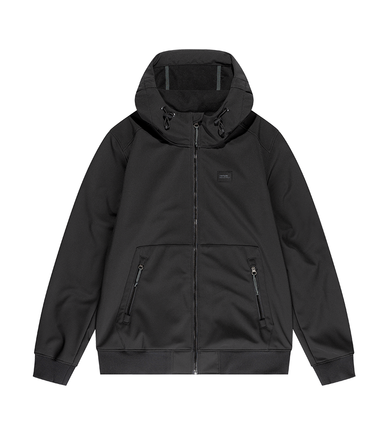 Vintage Industries
Ashore softshell jacket black, zwart