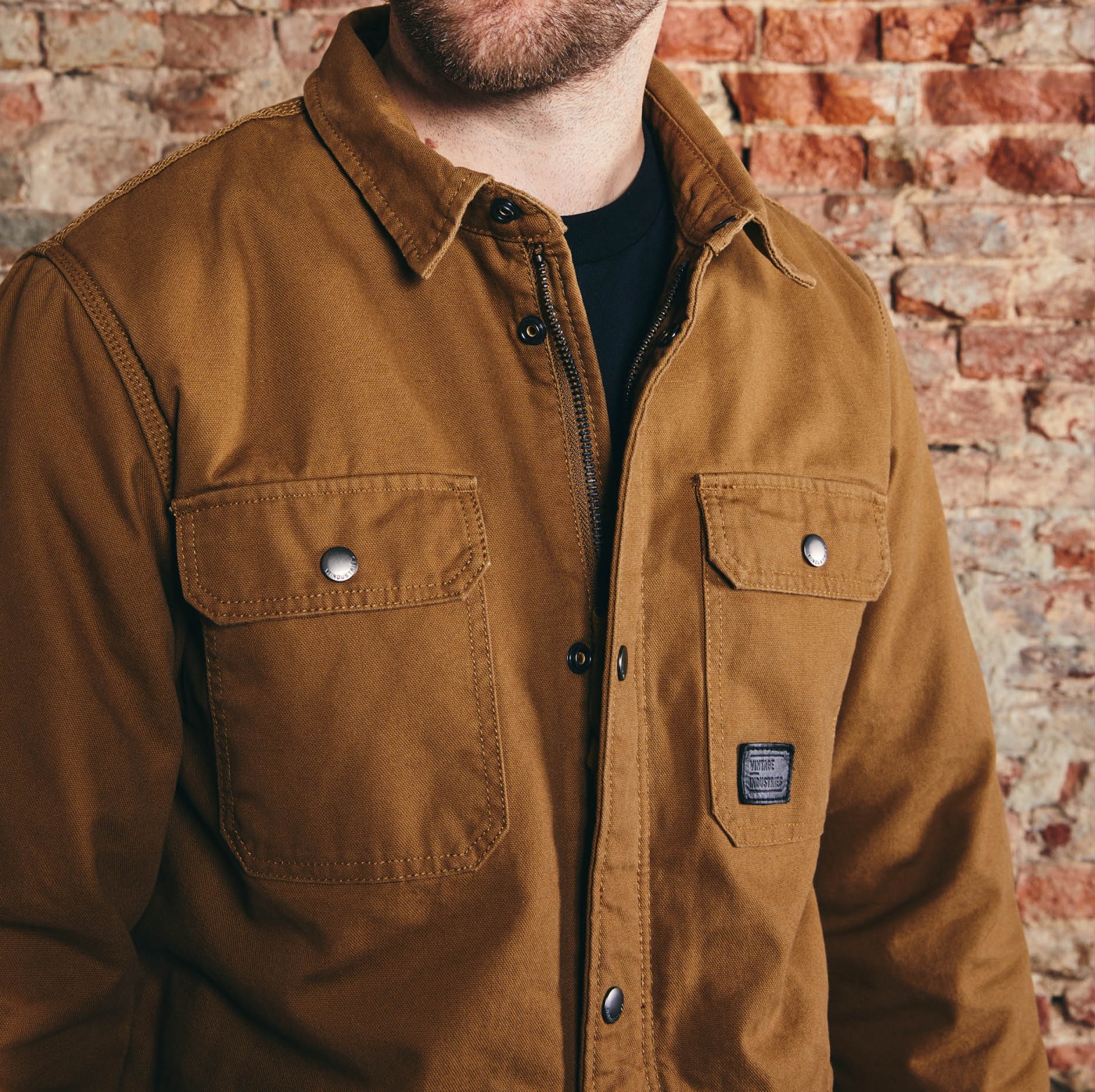 Vintage Industries Steven Padded Shirt Jacket – gewatteerd overhemdjack voor extra warmte en comfort"