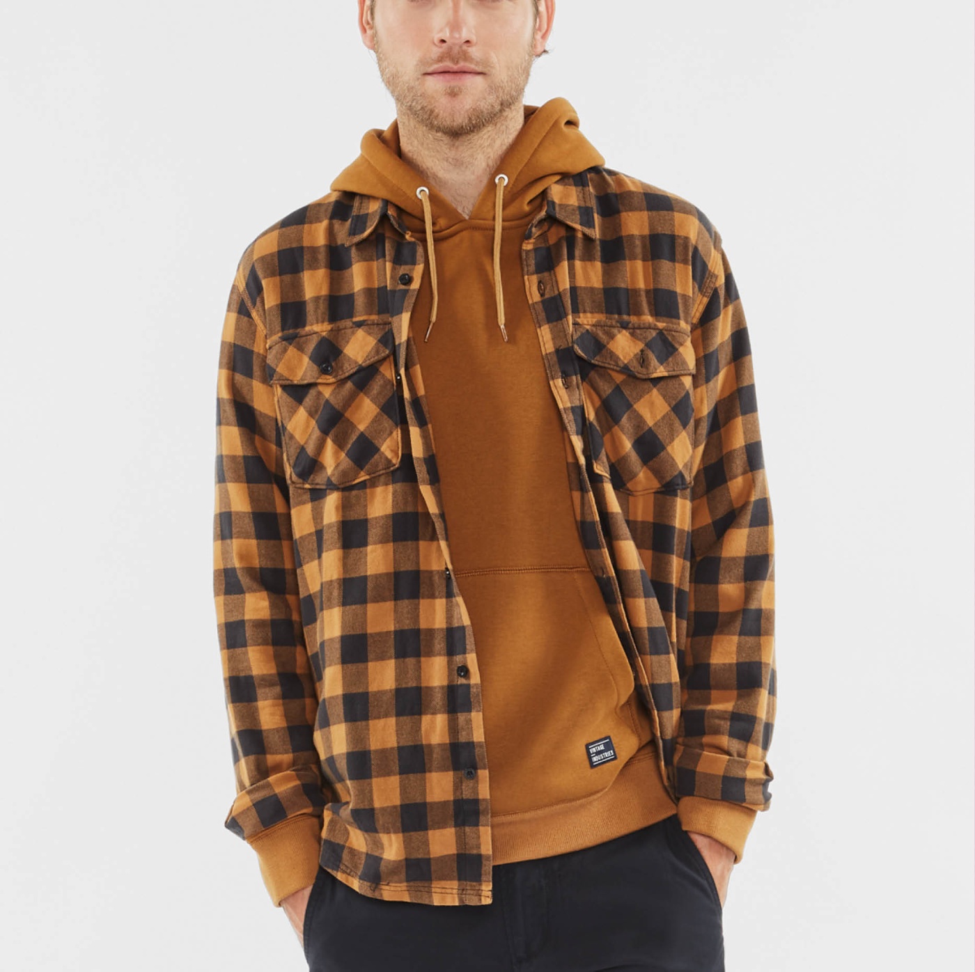 Vintage Industries Harley Shirt – stijlvol herenoverhemd met ruitpatroon en comfortabele pasvorm